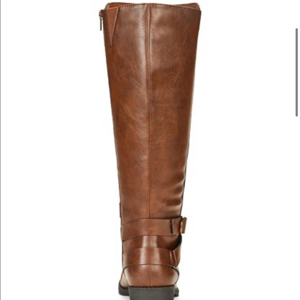 Style & Co Cognac Madixe Wide-Calf Riding Boots - Picture 7 of 8